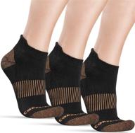 copperjoint compression running socks: boost muscle recovery with copper infusion - no-show 3 pack logo