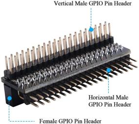 img 3 attached to 🔌 GeeekPi Micro Connectors Raspberry Pi 40-pin GPIO Expansion Board - Dual Male Header with Straight Pin Alignment - Compatible with Raspberry Pi