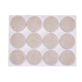 img 1 attached to Beige Round 1 inch Furniture Pads by Amazon Basics - Pack of 32