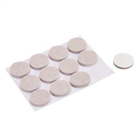 img 2 attached to Beige Round 1 inch Furniture Pads by Amazon Basics - Pack of 32