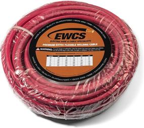 img 1 attached to 🔌 USA Made EWCS 1/0 Gauge Premium Extra Flexible Red Welding Cable - 600 Volt, 15 Feet