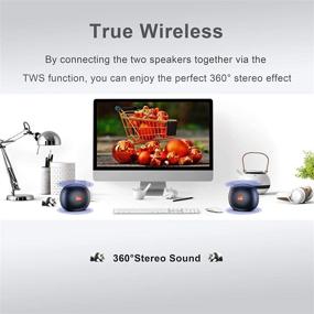 img 1 attached to Bluetooth Portable Dual Driver Waterproof Speakers