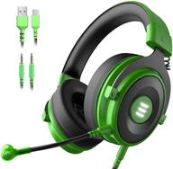 🎧 eksa e900 pro gaming headset - 7.1 surround sound headphones with detachable microphone & led light logo
