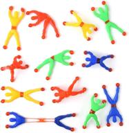 🕷️ hotusi 40 pcs window crawler men - multicolored sticky action figure rolling men wall climbers toys - party favor (random color) logo