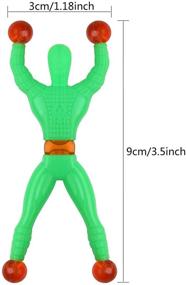 img 3 attached to 🕷️ Hotusi 40 Pcs Window Crawler Men - Multicolored Sticky Action Figure Rolling Men Wall Climbers Toys - Party Favor (Random Color)