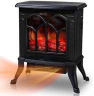 🔥 ultimate cozy ambiance: electric fireplace stoves with 3d realistic flame effect & overheating safety protection logo