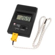 🌡️ accurate temperature monitoring with uxcell lcd k-type digital thermometer tm-902c w thermocouple wire logo