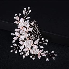 img 1 attached to Milisente Crystal Bridesmaid Wedding Accessories