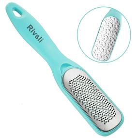 img 4 attached to 🦶 Dual-sided Stainless Steel Foot File - Callus Remover for Colossal Dead Skin Removal - Pedicure Scrubber Tool for Exfoliating, Smoothing, and Softening Dry/Wet Feet - Ideal for SEO