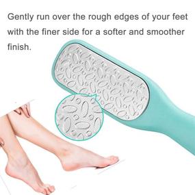 img 3 attached to 🦶 Dual-sided Stainless Steel Foot File - Callus Remover for Colossal Dead Skin Removal - Pedicure Scrubber Tool for Exfoliating, Smoothing, and Softening Dry/Wet Feet - Ideal for SEO