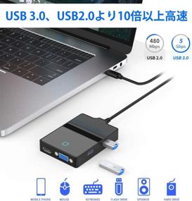 img 1 attached to 🚀 Rocketek USB C Docking Station with 3 USB 3.0 Ports, SD/Micro SD/TF Memory Card Reader for MacBook, PC Laptop, and Smartphones with OTG Function