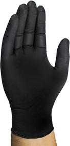 img 3 attached to 🧤 Mechanix Wear - Nitrile Disposable Gloves, Latex-Free, Powder-Free, Textured - 5 mil Black (Large, 100 Pack)