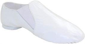 img 4 attached to 👞 Danzcue Jazz Bootie: Slip-on Leather Dance Shoe