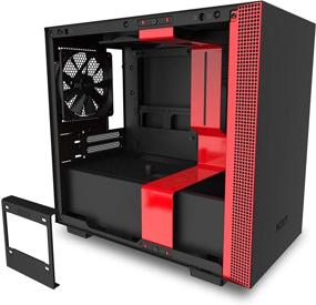 img 3 attached to NZXT H210i - Mini-ITX PC Gaming Case - USB Type-C Port - Tempered Glass 💻 Side Panel - Cable Management - Water-Cooling Ready - RGB Lighting - Steel Construction - Black/Red