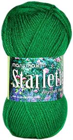 img 1 attached to 🌿 Mary Maxim Starlette Yarn - Green Grass: Premium Acrylic Yarn for Knitting and Crocheting - Soft and Versatile 4 Medium Worsted Weight Yarn