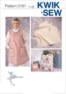 👗 kwik sew 2191 pattern: aprons and multi-purpose cloth bags by kerstin martensson designs in two sizes logo