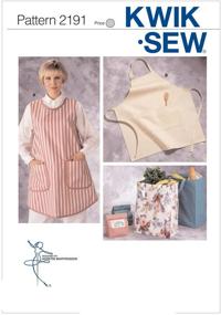 img 1 attached to 👗 Kwik Sew 2191 Pattern: Aprons and Multi-Purpose Cloth Bags by Kerstin Martensson Designs in Two Sizes