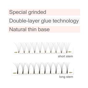 img 2 attached to EMEDA 5D Mix Tray 9-15mm Pre-Fanned Eyelash Extensions 0.07mm C Curl Handmade Short Stem Mega Volume Lashes (5D 0.07 C 9-15mm Mixed)