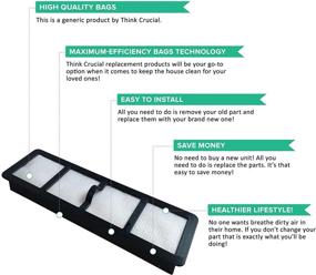 img 2 attached to 🔍 Crucial Vacuum Replacement Vacuum Filter – Eureka EF-6 Compatible – Fits AS1000, AS1001, ASM1155A, AS1008AX, AS3012A – Bulk (2 Pack)