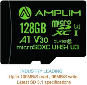 img 3 attached to Amplim 128GB MicroSD Card with Adapter - Ultra-Fast, High Capacity Memory for Nintendo-Switch, Go Pro, Phone Galaxy, Surface, Camera Security, Tablet - Class 10, UHS-I, V30, U3