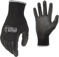 🧤 slip-resistant all purpose work gloves by gorilla grip logo