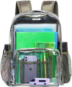 img 1 attached to Vorspack Backpack Transparent Reinforced Workplace Backpacks and Casual Daypacks