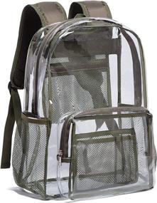 img 4 attached to Vorspack Backpack Transparent Reinforced Workplace Backpacks and Casual Daypacks