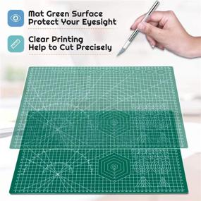 img 1 attached to anezus Self Healing Sewing Mat: 12x18 Double Sided Cutting Board for Sewing Crafts, Scrapbooking & Fabric Projects