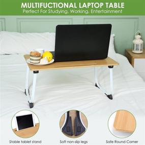 img 3 attached to 📚 Portable Foldable Table, Laptop Workstation for Couch, Sofa and Bed