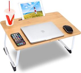 img 4 attached to 📚 Portable Foldable Table, Laptop Workstation for Couch, Sofa and Bed