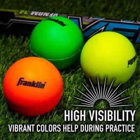 img 2 attached to Franklin Sports Lacrosse Balls: Soft Rubber Balls for Kids, Ideal for Beginners & First Time Players with Softer, Smaller Construction and Vibrant Colors