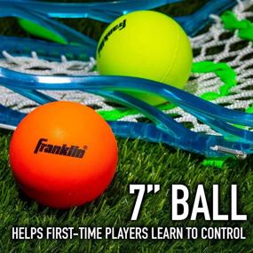 img 3 attached to Franklin Sports Lacrosse Balls: Soft Rubber Balls for Kids, Ideal for Beginners & First Time Players with Softer, Smaller Construction and Vibrant Colors