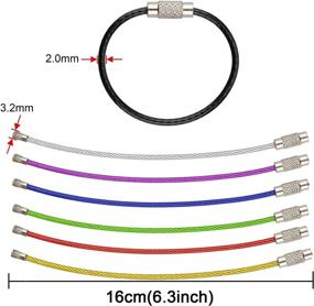 img 3 attached to Essential Stainless Steel 🔑 Keychain Luggage Keyrings for Easy Organization