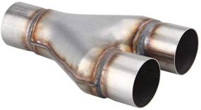 img 2 attached to 🔩 LCGP 409 Stainless Steel 2.5" Y-Pipe - Universal Diesel Y-Pipe, Inlet/Outlet 2.5" - Length 10