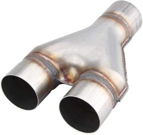 img 1 attached to 🔩 LCGP 409 Stainless Steel 2.5" Y-Pipe - Universal Diesel Y-Pipe, Inlet/Outlet 2.5" - Length 10