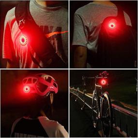 img 2 attached to 🚴 WASAGA Bike Rear Light: USB Rechargeable & Waterproof 5 Light Modes for Enhanced Safety