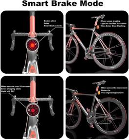 img 3 attached to 🚴 WASAGA Bike Rear Light: USB Rechargeable & Waterproof 5 Light Modes for Enhanced Safety