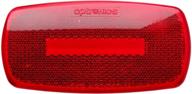 🔴 enhance visibility with optronics (a-32rbp) red lens reflector clearance marker light logo