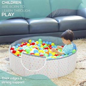 img 2 attached to 🔵 XDEMODA Waterproof Ball Pit for Toddlers