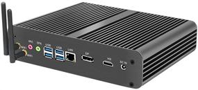 img 4 attached to 💻 MSECORE Мини ПК без вентилятора, микрокомпьютер - i7-8565U, 16 ГБ DDR4, 512 ГБ SSD, поддержка 4K, HDMI, два монитора, WiFi, Windows 10 Pro/Linux