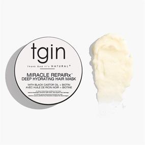 img 1 attached to 🔮 Revitalize and Nourish Your Damaged, Dry, and Curly Hair with tgin Miracle Repairx Deep Hydrating Hair Mask - Restore, Repair, and Protect!