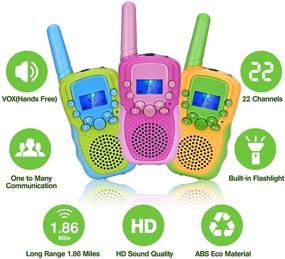 img 3 attached to VOSIMAY Walkie Talkies Toys Kids