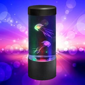 img 3 attached to 🐠 Enhance Your Mood with Lightahead LED Mini Desktop Jellyfish Lamp - Color Changing Effects and Sensory Experience in a Synthetic Jelly Fish Tank Aquarium. An Excellent Gift!