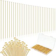 premium 300-piece gold plated jewelry head pins for diy earring making, charm beads, and crafts logo