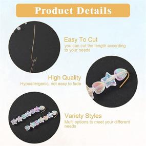 img 2 attached to Premium 300-Piece Gold Plated Jewelry Head Pins for DIY Earring Making, Charm Beads, and Crafts