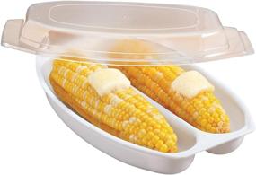 img 1 attached to 🌽 WalterDrake Multi-Purpose White Microwave Corn Steamer+