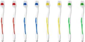 img 1 attached to 🦷 Convenient 100 Pack Disposable Toothbrushes for Adults or Kids - Medium Soft Bristles, Individually Packaged - Ideal for Travel