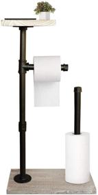 img 4 attached to 🚽 Industrial Standing Bathroom Dispenser Organizer