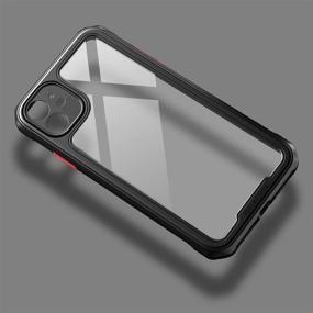 img 3 attached to 📱 TENOC Phone Case for Apple iPhone 11 - Clear Back Cover Bumper Case, 6.1-Inch, Black