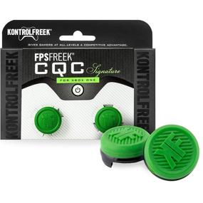 img 4 attached to 🎮 Enhanced Gaming Performance with KontrolFreek Icon X CQC Signature Edition for Xbox One and Xbox Series X Controller - Includes 2 Green Mid-Rise Performance Thumbsticks